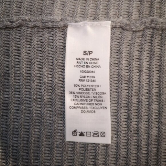 Dynamite Ladies Size Small Long Grey Lightweight Open Cardigan - Picture 5 of 9